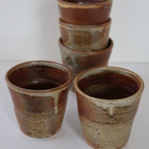 Chai cups Brown shiny glaze