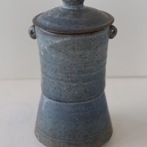Tea Caddy Blue Celedon Glaze 1
