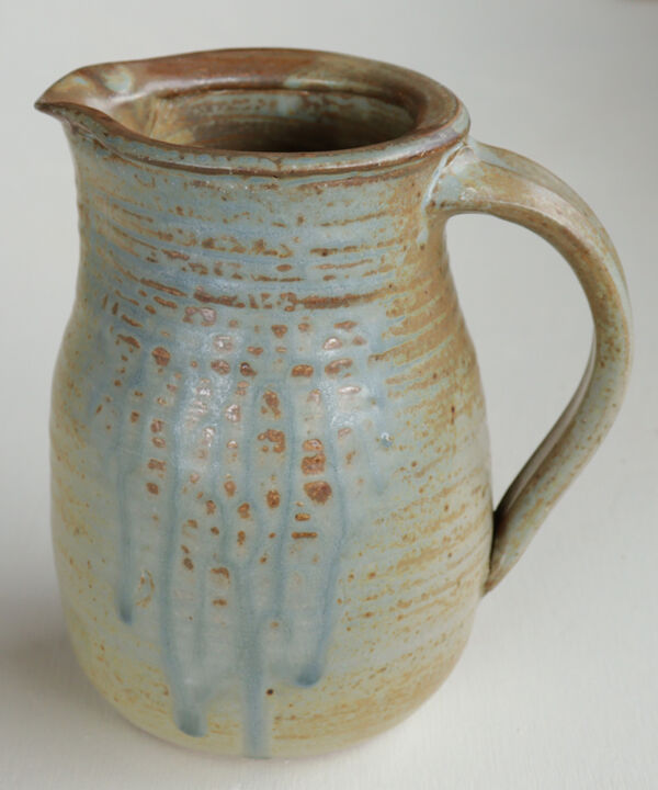 Handmade ceramic jug | Large blue
