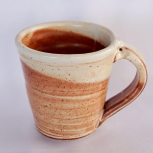 Coffee Mug with a Shino Glaze created by David Collins
