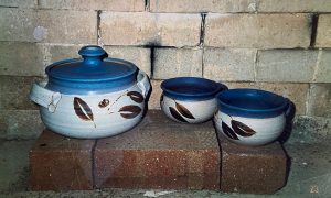 Hand made ceramic set by David Collins