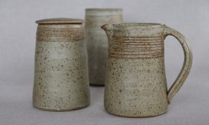 Milk Jug and Tea Caddy set