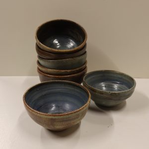 Bowl Small Blue/Brown Matt