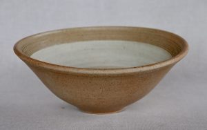 A Large White Carved Bowl created By David Collins
