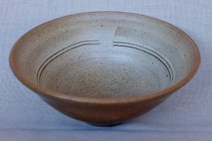 A Large White Carved Bowl created in David Collins Studio