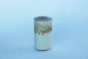 A Tea Caddy with a Brown Ash Glaze created by David Collins