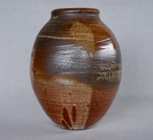 A large Shino Glazed Vase created By David Collins located in Berry NSW