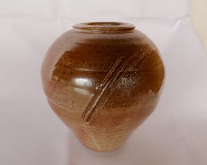A Medium Shino Glazed Vase created By David Collins located in Berry NSW